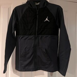 Jordan Black and Gray Hoodie